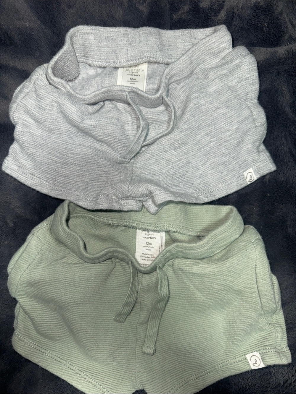 Little planet by Carter’s baby 12 month set of two shorts